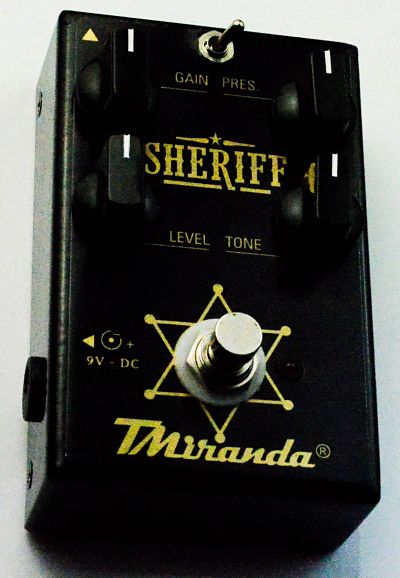 Sheriff TMiranda- pedal de distorção- Marshall in a box - Amplificadores valvulados  - TMiranda 1